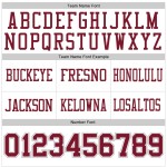Custom White Crimson-Gray Mesh Authentic Football Jersey