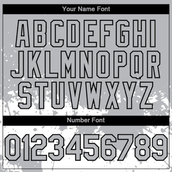 Custom Gray Black-White 3D Pattern Design Abstract Splash Grunge Art Authentic Baseball Jersey