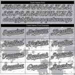 Custom Gray Black-White 3D Pattern Design Abstract Splash Grunge Art Authentic Baseball Jersey
