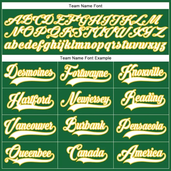 Custom Kelly Green White-Gold Hockey Lace Neck Jersey Custom Kelly Green White-Gold Hockey Lace Neck Jersey