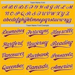 Custom Gold Crimson-White Two-Button Unisex Softball Jersey