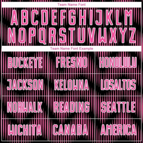 Custom Black Pink-White Line Sublimation Soccer Uniform Jersey