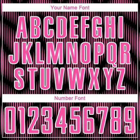 Custom Black Pink-White Line Sublimation Soccer Uniform Jersey