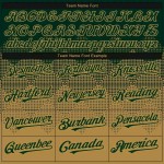 Custom Green Old Gold-Black Gradient Square Shape 3D Pattern Design Bomber Full-Snap Varsity Letterman Hoodie Jacket Custom Green Old Gold-Black Gradient Square Shape 3D Pattern Design Bomber Full-Snap Varsity Letterman Hoodie Jacket