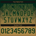 Custom Green Old Gold-Black Gradient Square Shape 3D Pattern Design Bomber Full-Snap Varsity Letterman Hoodie Jacket Custom Green Old Gold-Black Gradient Square Shape 3D Pattern Design Bomber Full-Snap Varsity Letterman Hoodie Jacket