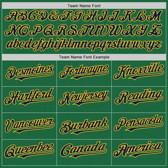 Custom Kelly Green Navy-Yellow Mesh Authentic Throwback Baseball Jersey