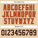 Custom Sand Black-Orange Authentic Baseball Jersey