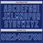 Custom Royal Royal-White Bomber Full-Snap Varsity Letterman Jacket