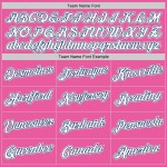 Custom Pink White-Royal Performance T-Shirt