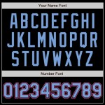 Custom Black Light Blue-Pink Bomber Full-Snap Varsity Letterman Two Tone Jacket