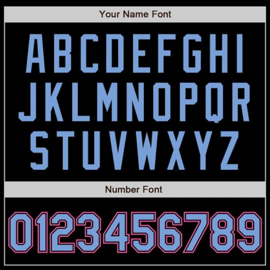 Custom Black Light Blue-Pink Bomber Full-Snap Varsity Letterman Two Tone Jacket