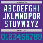 Custom Purple Teal-White Performance T-Shirt Custom Purple Teal-White Performance T-Shirt