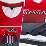 Custom Aqua Gray-Navy Gradient Fashion Performance T-Shirt