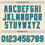 Custom Cream Teal Navy-Gray Bomber Varsity Letterman Zipper Jacket Custom Cream Teal Navy-Gray Bomber Varsity Letterman Zipper Jacket