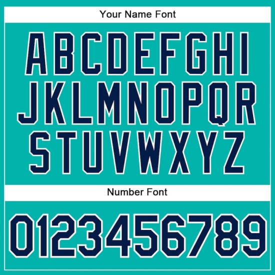 Custom Aqua White Pinstripe Navy Authentic Baseball Jersey