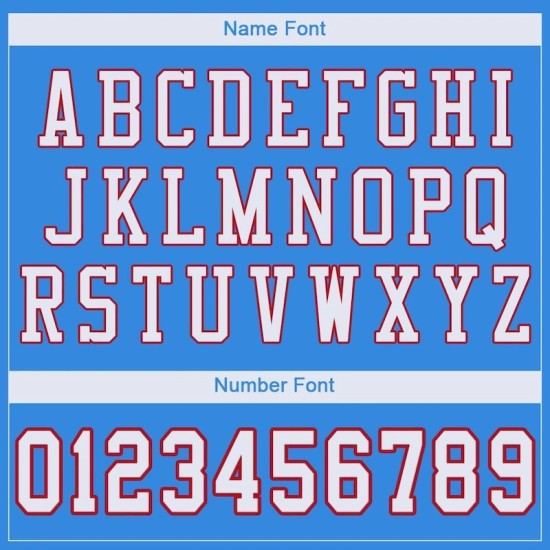 Custom Powder Blue White-Red Mesh Authentic Football Jersey