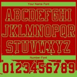 Custom Red Neon Green Color Splash Round Neck Sublimation Basketball Suit Jersey