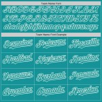 Custom White Teal 3D Pattern Design Gradient Style Twinkle Star Authentic Baseball Jersey