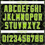 Custom Black Neon Green-White Geometric Shapes Authentic City Edition Basketball Jersey